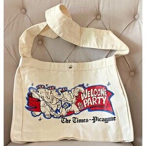 VINTAGE 1988 GOP REPUBLICAN National Convention USA TOTE BAG Patriotic Elephant